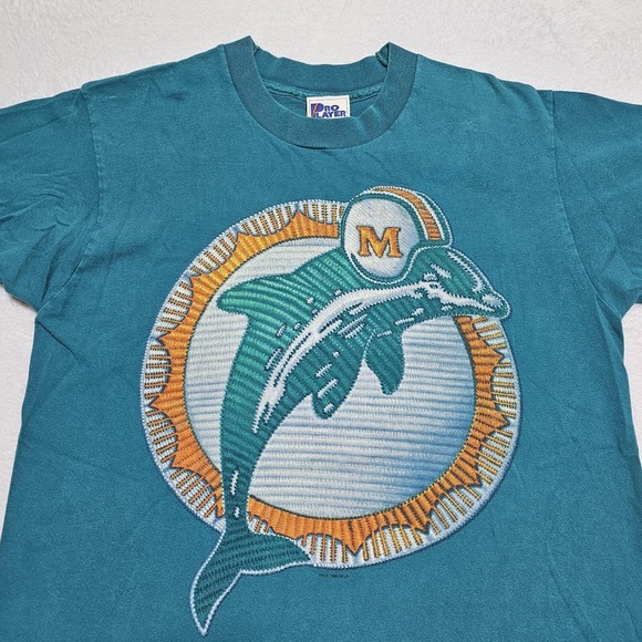Pro Player Other - Vtg Miami Dolphins 90's Pro Player T Shirt Mens M NFL Old Logo Single Stitch